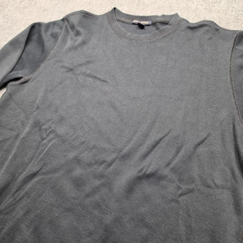 Banana Republic Mens Large Heavyweight Waffle Knit Thermal Long Sleeve Henley